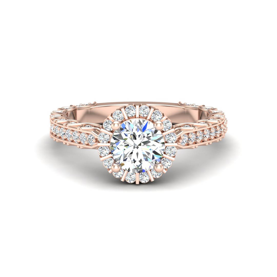 Sutton Halo Engagement Ring
